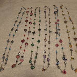 12-Month Colorful Charm Necklaces